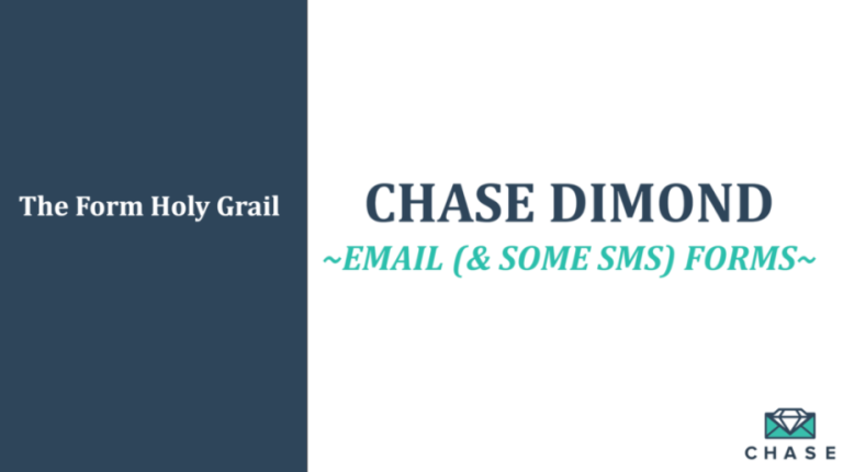 Chase Dimond  Master Email (& SOME SMS) Collection Forms & Welcome Messages download course